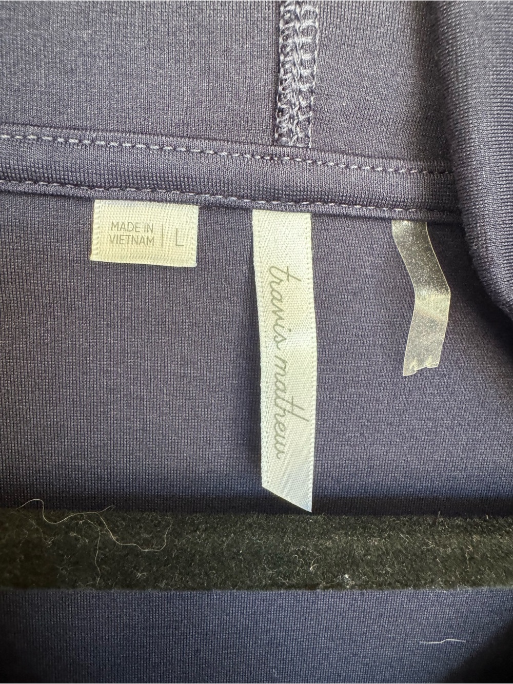 TravisMathew Womens L Navy Quarter Zip Hoodie Pullover Golf Athleisure Relaxed - Picture 4 of 7